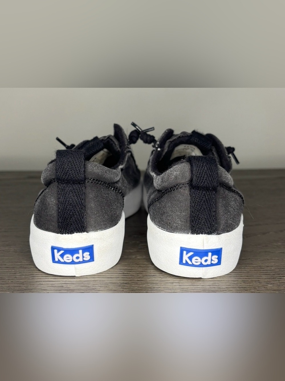 Keds Kickback Canvas Sneakers Black Women’s 5 - Picture 2 of 5